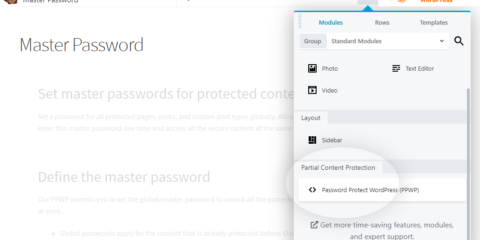 Password Protect WordPress Lite: Beaver Builder Integration