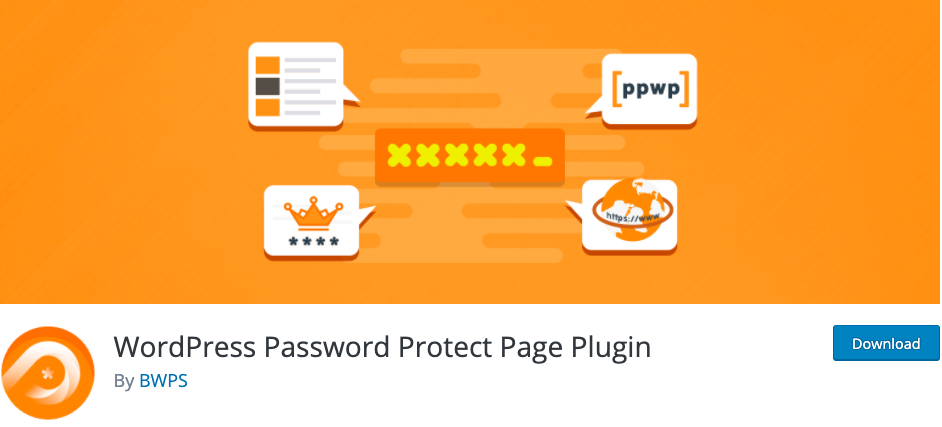 WordPress password protect page 