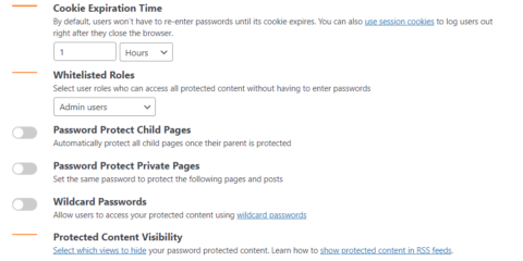 Password Protect WordPress Pro: General Settings