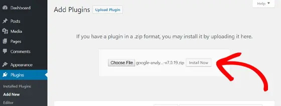 PPWP Pro: Install the MonsterInsights plugin