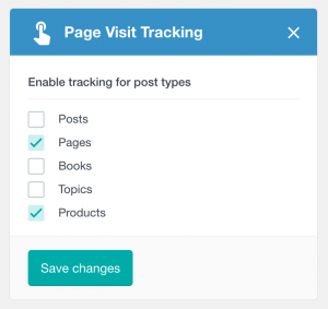 PPWP Pro: Choose post types under Page Visit Tracking module