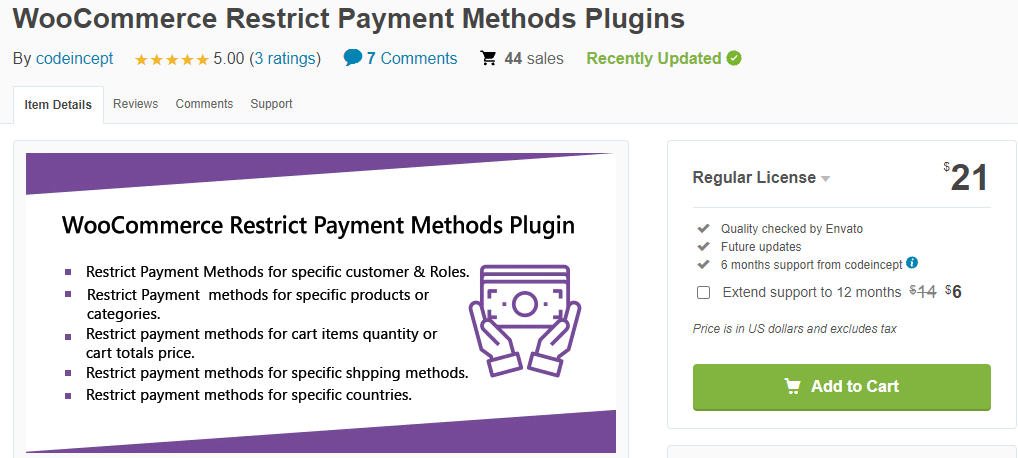 WooCommerce Restrict Payment Methods
