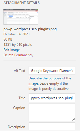 WordPress image optimization