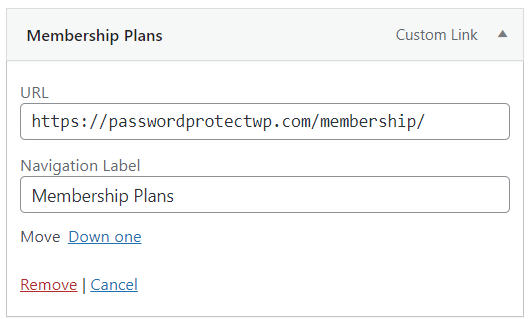 PPWP Pro: Add custom links to WordPress custom navigation menu