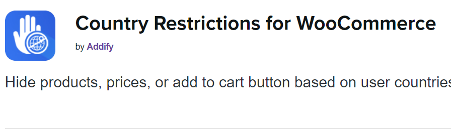 PPWP Pro: country based restrictions for woocommerce plugin