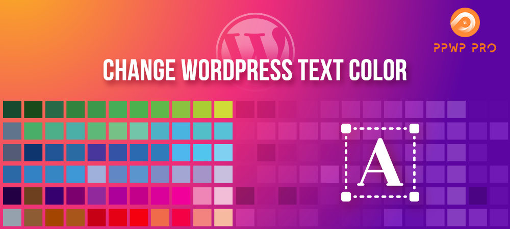 change wordpress text color
