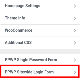 PPWP sitewide login form