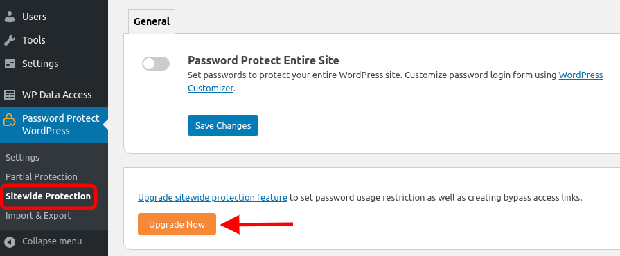 upgrade PPWP Pro sitewide protection